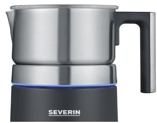Severin Spuma 700 Plus Automatyczny spieniacz/podgrzewacz do mleka Czarny, Stal nierdzewna