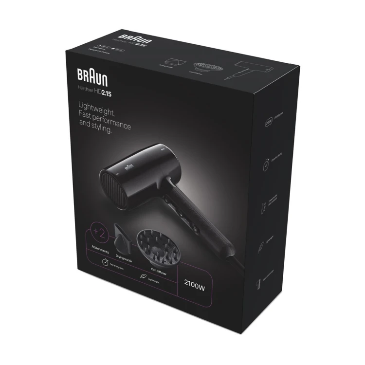 Braun HD2.15 suszarka do włosów 2100 W Czarny