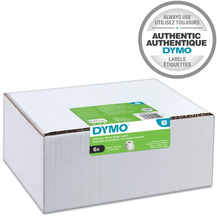 DYMO LW oryginalne duże etykiety wysyłkowe/identyfikatory | 54 mm x 101 mm | 24 rolek zawierających 220 łatwych do odklejania etykiet każda (w sumie 5