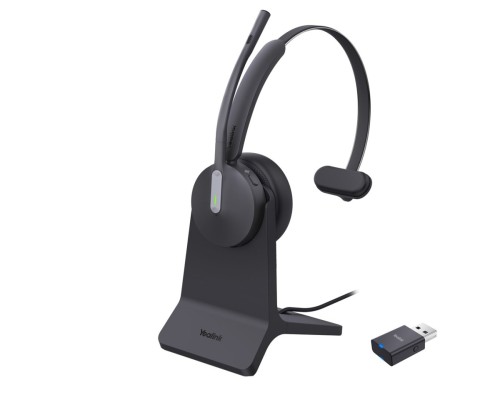 Yealink WH64 Hybrid Mono with Charging Stand Headset Zestaw słuchawkowy Bezprzewodowy Opaska na głowę Biuro/centrum telefoniczne Micro-USB Bluetooth C