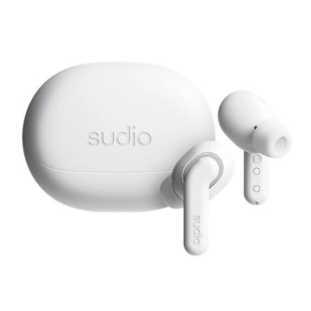 Sudio Earbuds | E4 Pro | Bluetooth | In-ear | Microphone | Cloud White | Noise canceling | Noise reduction