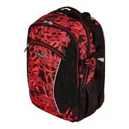 Herlitz Ultimate Graffiti plecak Plecak sportowy Czarny, Czerwony Poliester