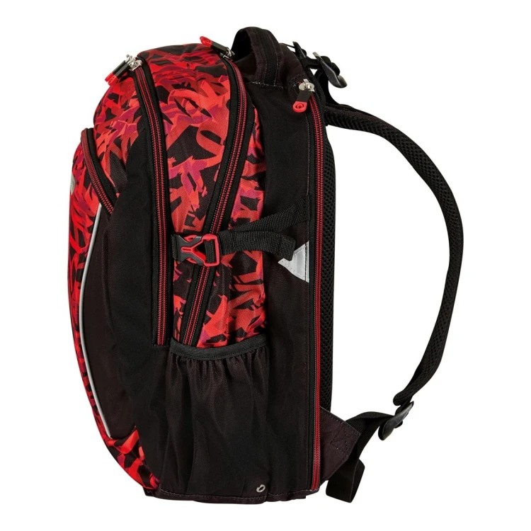 Herlitz Ultimate Graffiti plecak Plecak sportowy Czarny, Czerwony Poliester
