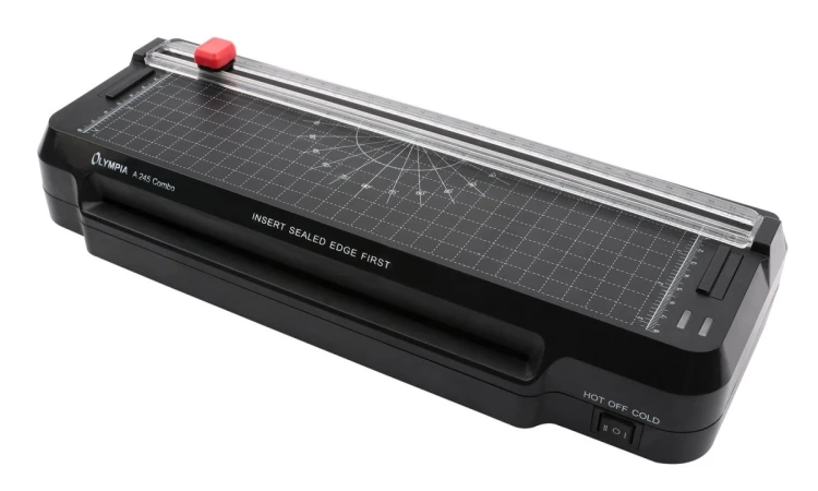 Olympia A 245 Combo Laminator na zimno/gorąco 300 mm/min Czarny