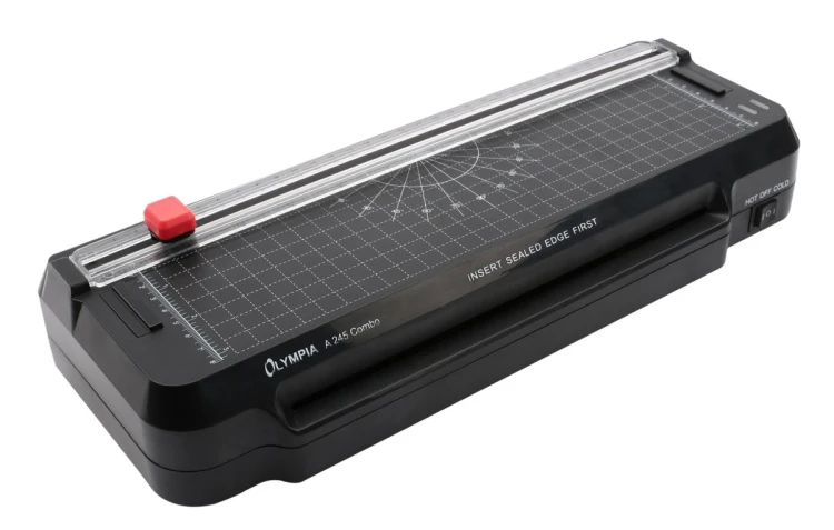 Olympia A 245 Combo Laminator na zimno/gorąco 300 mm/min Czarny