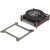 Inter-Tech Q-3 Procesor Radiator 8 cm Czarny, Srebrny 1 szt.