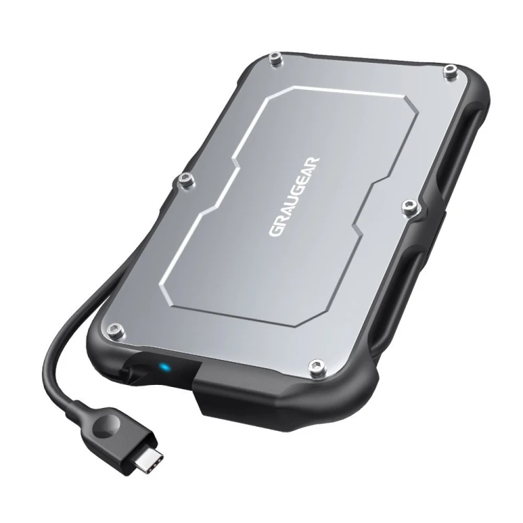 GRAUGEAR G-2502-C-10G obudowa do dysków twardych Obudowa HDD/SSD Czarny, Stal 2.5"