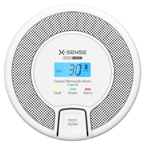 X-Sense CO03D detektor dymu Detektor tlenku węgla Przewodowa