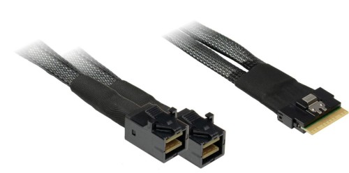 Inter-Tech SFF-8654 8i - 2x SFF-8643 24 Gbit/s Czarny