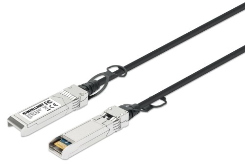 Intellinet 508445 kabel InfiniBand / światłowodowy 3 m SFP+ Czarny, Srebrny