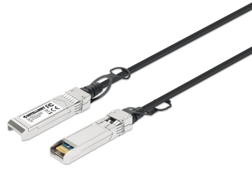 Intellinet 508445 kabel InfiniBand / światłowodowy 3 m SFP+ Czarny, Srebrny
