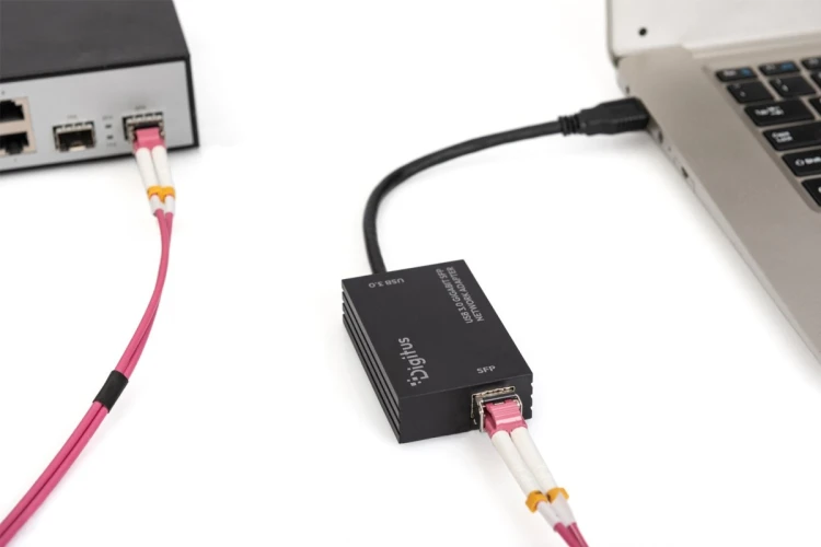 Digitus Karta sieciowa USB 3.0 Gigabit SFP