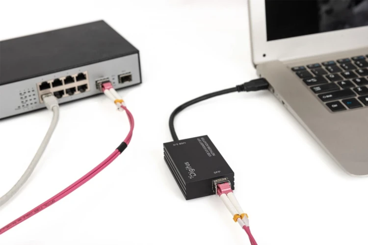 Digitus Karta sieciowa USB 3.0 Gigabit SFP