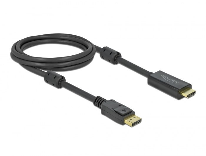 DeLOCK Aktywny DisplayPort 1.2 do kabla HDMI 4K 60 Hz 2 m