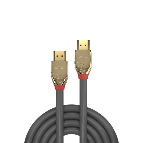 Lindy 37864 kabel HDMI 5 m HDMI Typu A (Standard) Złoto, Szary