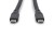 Digitus Kabel silikonowy USB, USB4 wersja 2.0, USB 80 Gb/s, 1 m, czarny