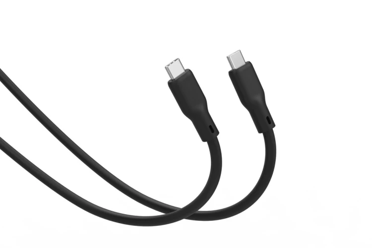 Digitus Kabel silikonowy USB, USB4 wersja 2.0, USB 80 Gb/s, 1 m, czarny