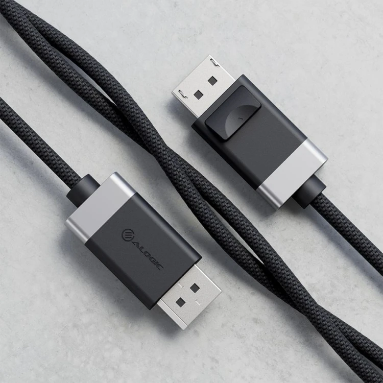 ALOGIC FUDP2-SGR kabel DisplayPort 2 m Szary, Czarny