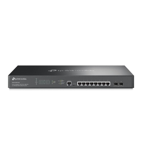 TP-Link Omada SG3210XHP-M2 przełącznik sieciowy Zarządzany L2+ 2.5G Ethernet (100/1000/2500) Obsługa PoE 1U Czarny