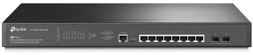 TP-Link Omada SG3210XHP-M2 przełącznik sieciowy Zarządzany L2+ 2.5G Ethernet (100/1000/2500) Obsługa PoE 1U Czarny