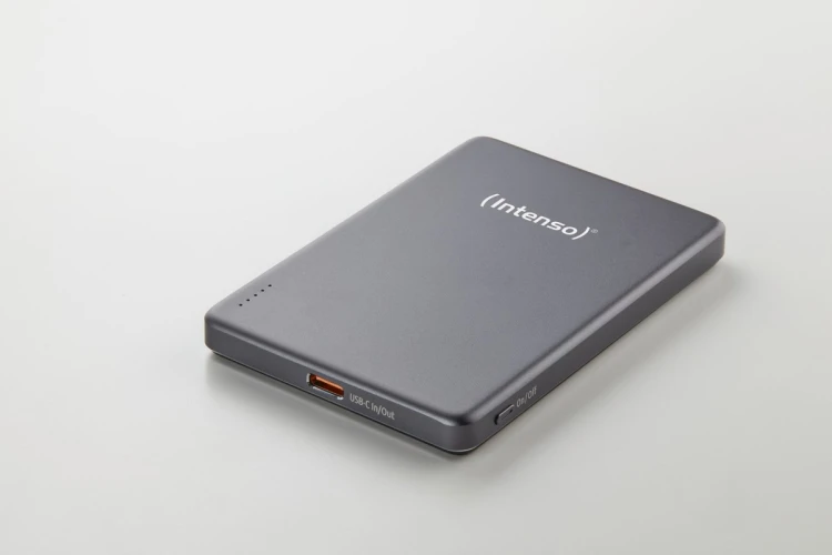Intenso MW5000 Litowo-polimerowy (LiPo) 5000 mAh Bezprzewodowe ładowanie Szary