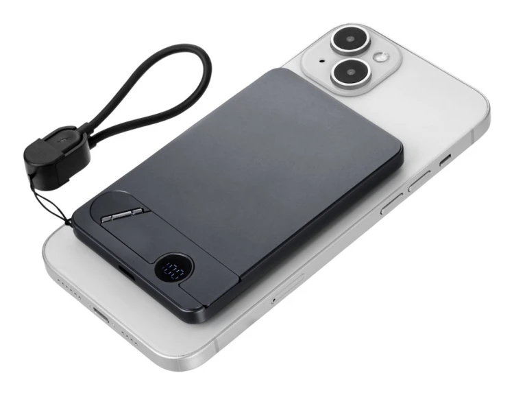 TROIKA POP50 5000 mAh Bezprzewodowe ładowanie Szary, Czarny