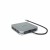 DICOTA D32057 huby i koncentratory USB Type-C 10000 Mbit/s Srebrny