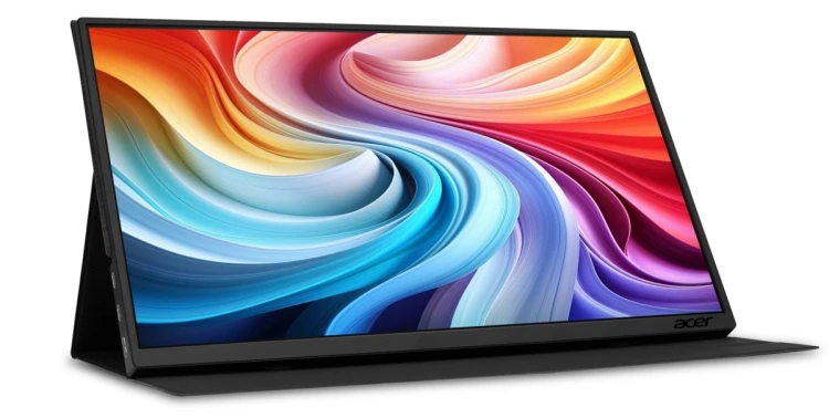 Acer PM161QT Przenośny monitor Czarny 39,6 cm (15.6") LCD 1920 x 1080 px
