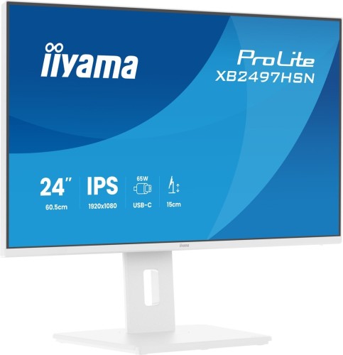 iiyama ProLite XB2497HSN-W1 monitor komputerowy 60,5 cm (23.8") 1920 x 1080 px Full HD LED Biały