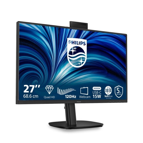 Philips 27B2N3500JH monitor komputerowy 68,6 cm (27") 2560 x 1440 px Quad HD LCD Czarny