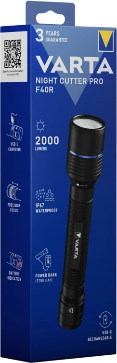 Varta 18922 Czarny Latarka ręczna LED