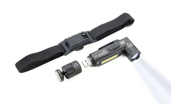 TROIKA ECO KNICKLICHT Czarny Hand flashlight + Headband flashlight COB LED