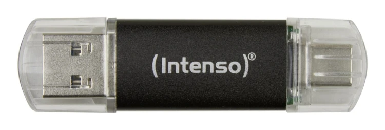 Intenso Twist Line pamięć USB 128 GB USB Type-A / USB Type-C 3.2 Gen 1 (3.1 Gen 1) Antracyt