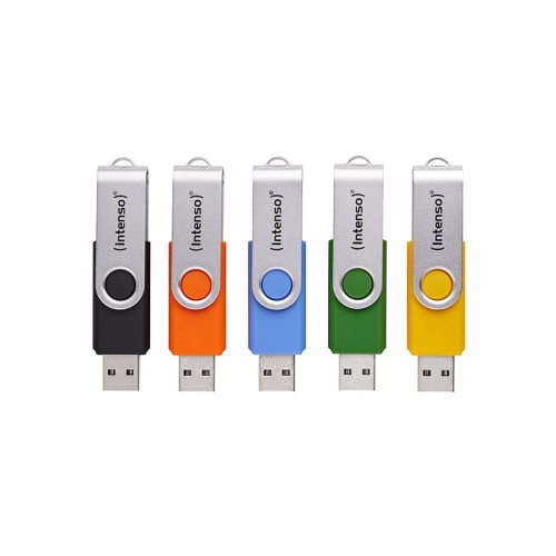 Intenso USB Flash Drive Office Line 3543595 3.2 5St. Multipack - 64 GB pamięć USB USB Typu-A 3.2 Gen 1 (3.1 Gen 1) Wielobarwny
