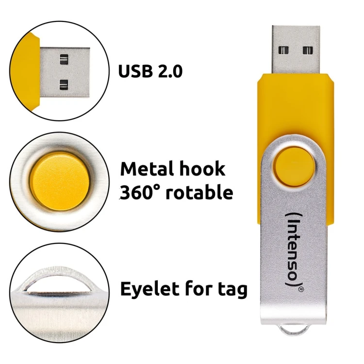 Intenso USB Flash Drive Office Line 3543595 3.2 5St. Multipack - 64 GB pamięć USB USB Typu-A 3.2 Gen 1 (3.1 Gen 1) Wielobarwny