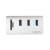 LogiLink CR0045 huby i koncentratory USB 3.2 Gen 1 (3.1 Gen 1) Type-A 5000 Mbit/s Srebrny