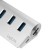 LogiLink CR0045 huby i koncentratory USB 3.2 Gen 1 (3.1 Gen 1) Type-A 5000 Mbit/s Srebrny