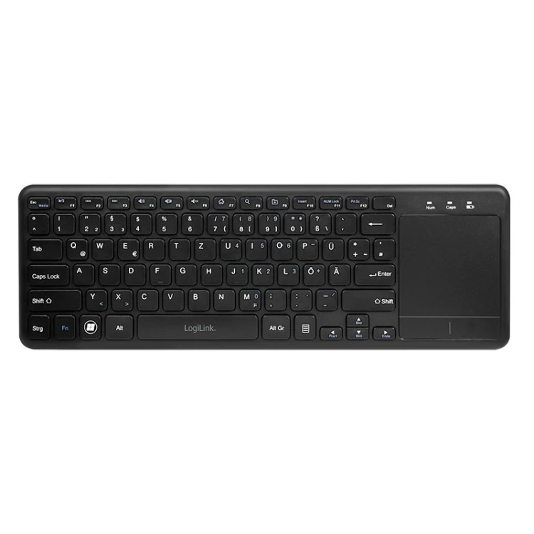 LogiLink ID0188 klawiatura Dom RF Wireless QWERTZ Czarny