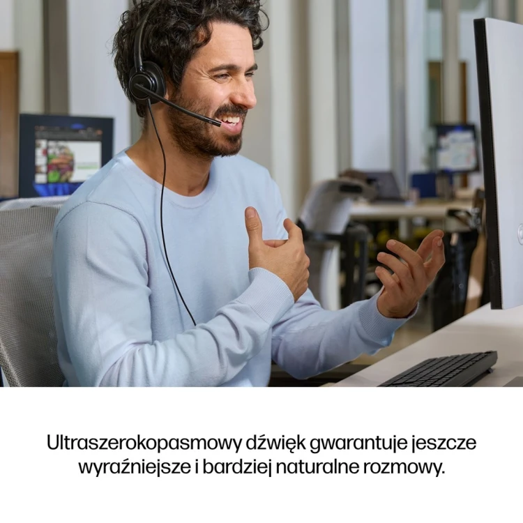 HP Poly Mission 425 – przewodowy zestaw słuchawkowy USB stereo (opakowanie zbiorcze)