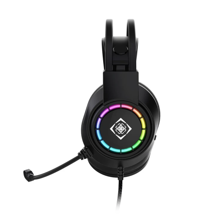 Deltaco Gaming GAM-168 słuchawki/zestaw słuchawkowy Przewodowa Opaska na głowę USB Typu-A Czarny