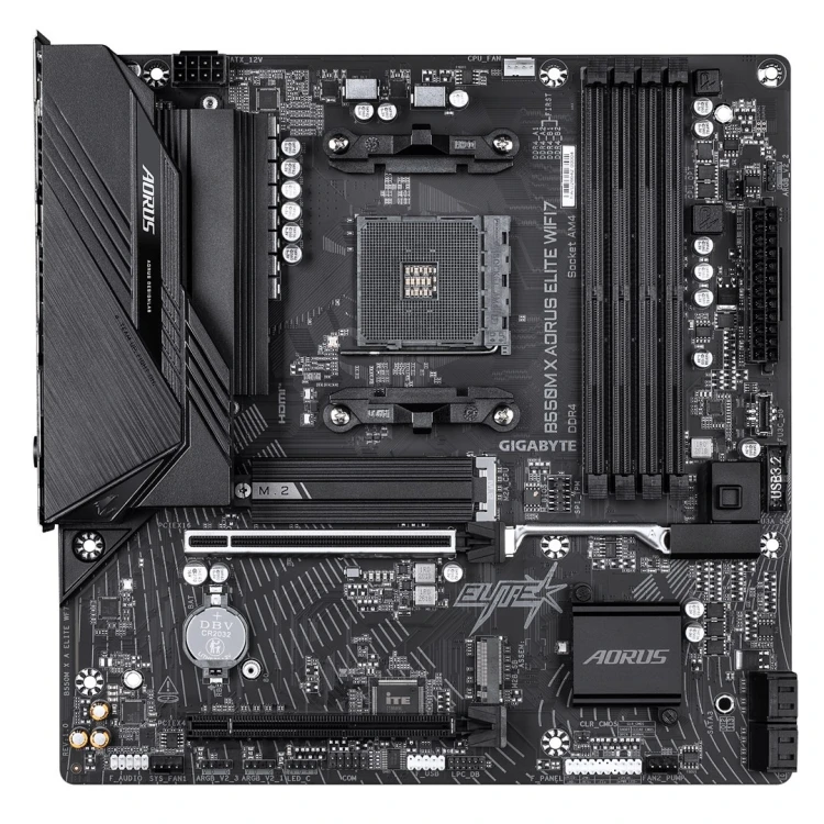 GIGABYTE B550M X AORUS ELITE WIFI7 AMD B550 Socket AM4 micro ATX