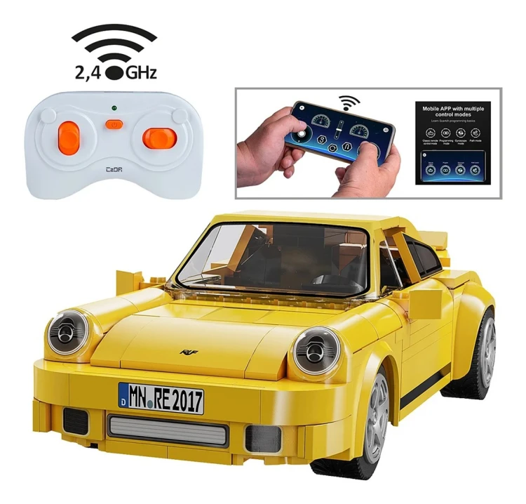 Jamara CaDA RUF CTR 2017 Yellowbird zdalnie sterowany model Samochód Silnik elektryczny 1:20
