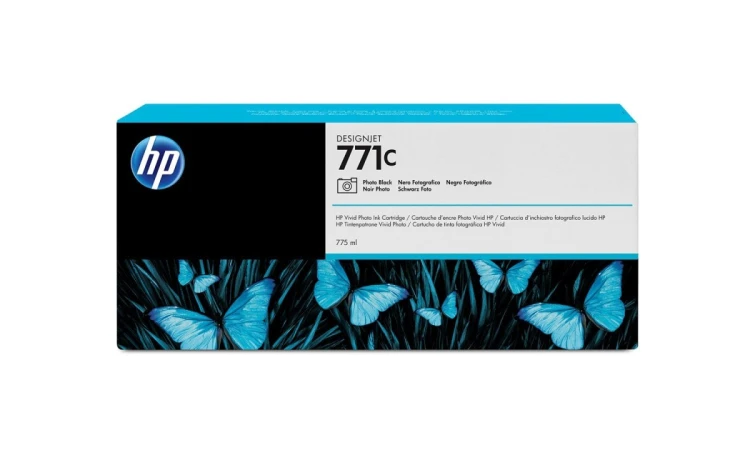 HP 771C 775 ml Photo schwarz Original Tintenpatrone (B6Y13A)