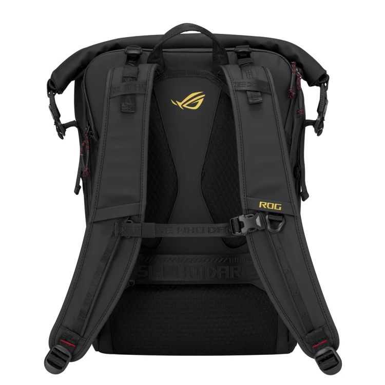 ASUS ROG SLASH Backpack Edition 20 plecak Plecak rolowany Czarny Poliester, Skóra woskowana (Pull Up)