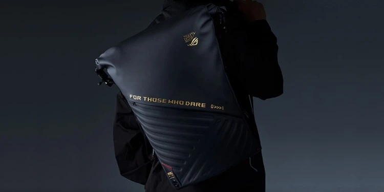 ASUS ROG SLASH Backpack Edition 20 plecak Plecak rolowany Czarny Poliester, Skóra woskowana (Pull Up)