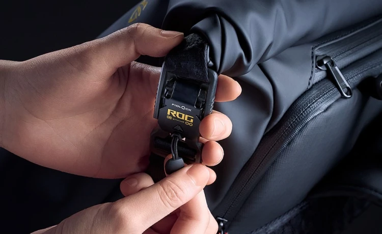 ASUS ROG SLASH Backpack Edition 20 plecak Plecak rolowany Czarny Poliester, Skóra woskowana (Pull Up)