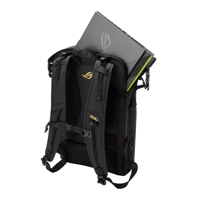 ASUS ROG SLASH Backpack Edition 20 plecak Plecak rolowany Czarny Poliester, Skóra woskowana (Pull Up)