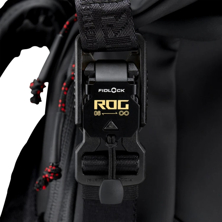 ASUS ROG SLASH Backpack Edition 20 plecak Plecak rolowany Czarny Poliester, Skóra woskowana (Pull Up)