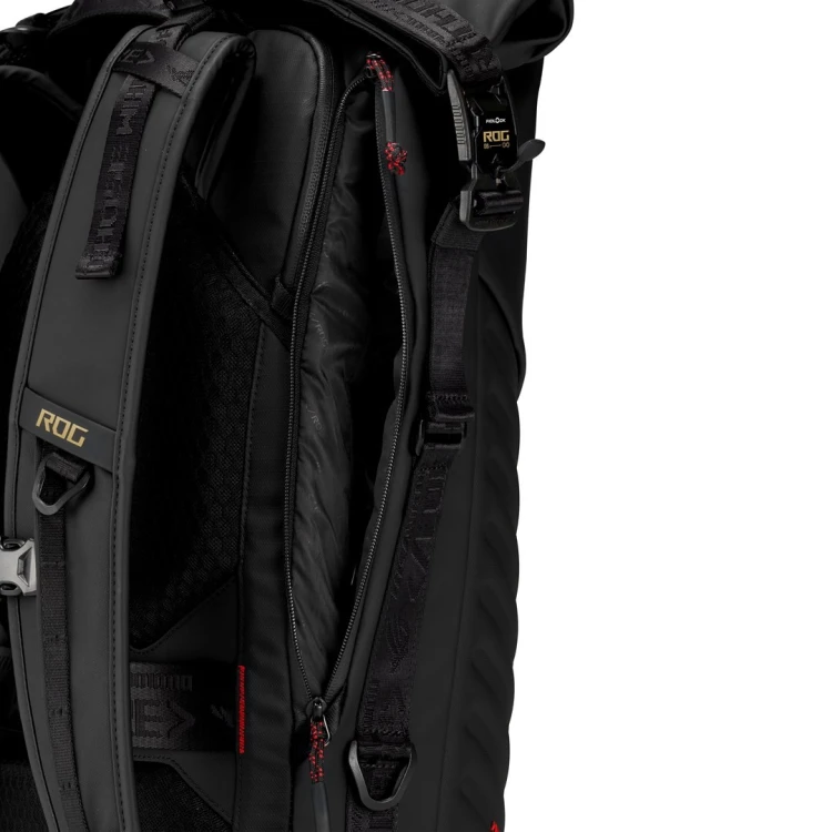 ASUS ROG SLASH Backpack Edition 20 plecak Plecak rolowany Czarny Poliester, Skóra woskowana (Pull Up)