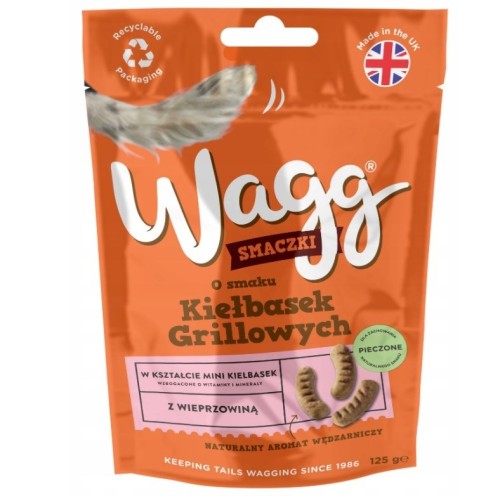 Wagg o smaku kiełbasek grillowych przysmak dla psa 125g